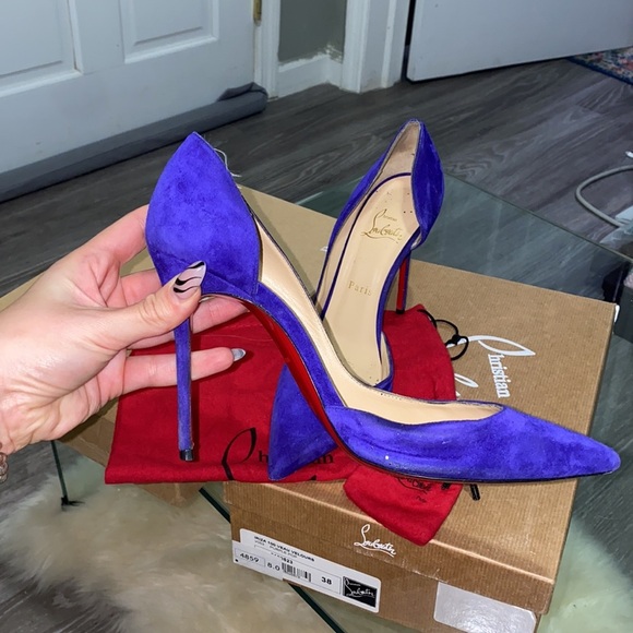VELVET PURPLE IRIZA LOUBOUTIN USED - Picture 4 of 9